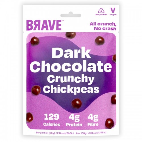 Brave Superfood Roasted Chickpeas - Dark Chocolate (12x30g)