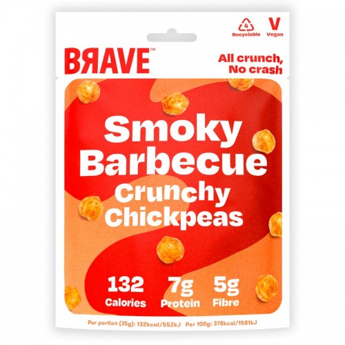 Brave Superfood Roasted Chickpeas - BBQ (12x35g)