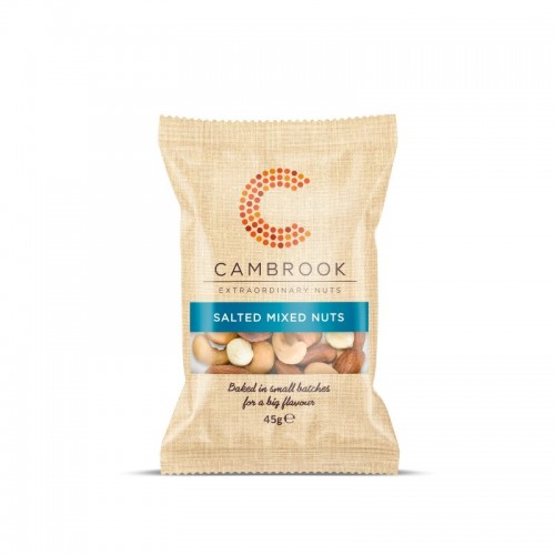 Cambrook Snack Pack Baked Mixed Nuts - Salted (24x45g)