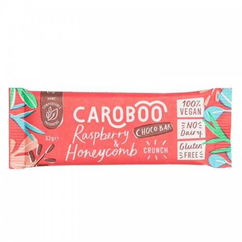 Caroboo Bar - Raspberry & Honeycomb Crunch Chocolate (20x32g)