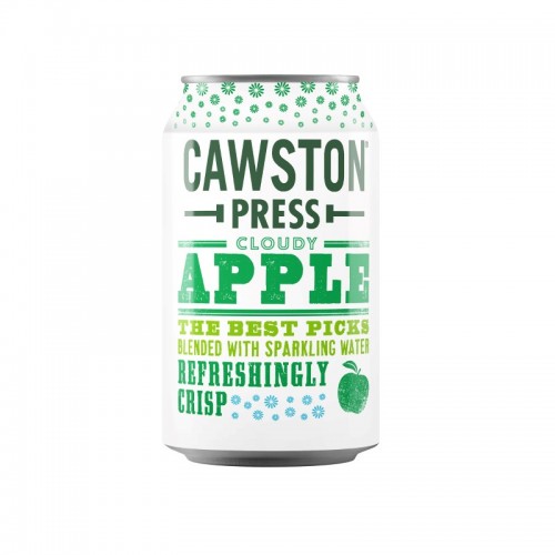 Cawston Press Sparkling Fruit Drink - Cloudy Apple (24x330ml)