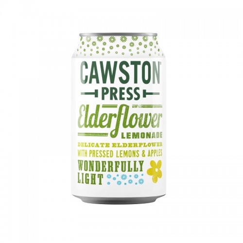 Cawston Press Sparkling Fruit Drink - Elderflower & Lemon (24x330ml)