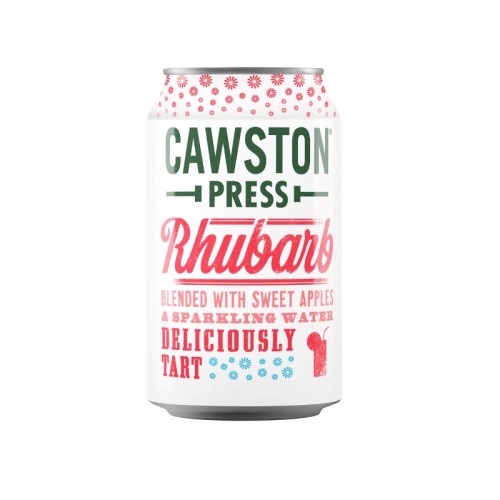 Cawston Press Sparkling Fruit Drink - Rhubarb (24x330ml)