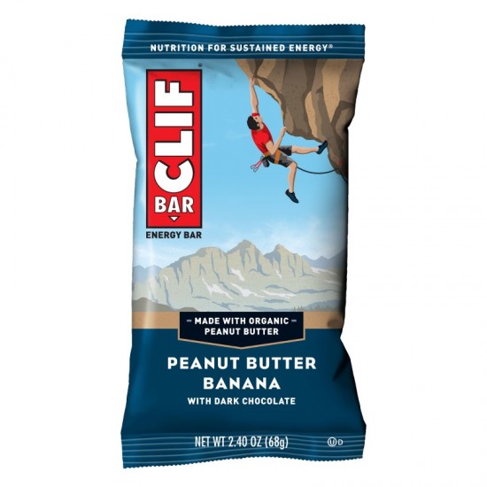 Clif Protein Bar - Peanut Butter Banana & Dark Chocolate (12x68g)