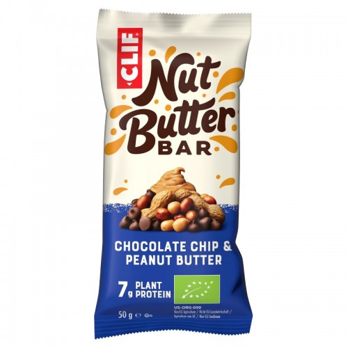 Clif Nut Butter Filled Protein Bar - Choc Chip & Peanut Butter (12x50g)