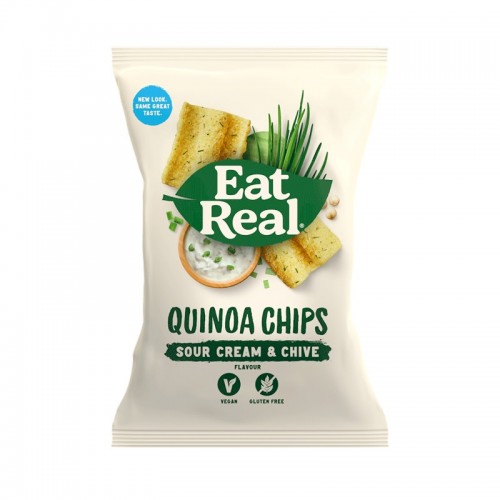 Eat Real Sharing Quinoa Chips - Sour Cream & Chive (10x80g)