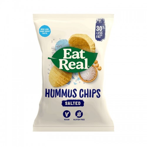 Eat Real Sharing Hummus Chips - Sea Salt (10x135g)