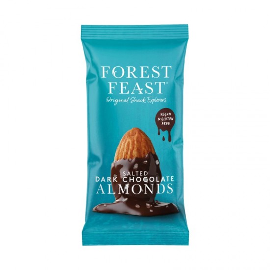 Forest Feast Salted Dark Chocolate Almonds (12x40g) PRICE CHANGE PENDING 01.09.23