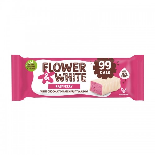 Flower & White Mallow Bar - Chocolate Covered Raspberry (15x30g)