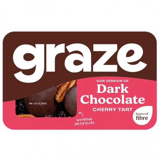 Graze Punnet - Dark Chocolate Cherry Tart (9x40g) PRICE CHANGE PENDING 01.09.23