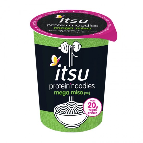Itsu Protein Noodle Cup - Mega Miso (6x63g) Itsu Protein Noodle Cup - Mega Miso (6x63g)
