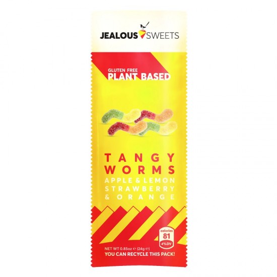 Jealous Sweets Shot bag - Tangy Worms (16x24g) NEW PRICING IN EFFECT