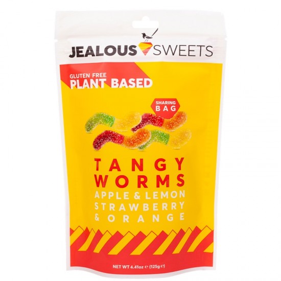 Jealous Sweets Sharing Bag - Tangy Worms (7x125g) NEW PRICING IN EFFECT