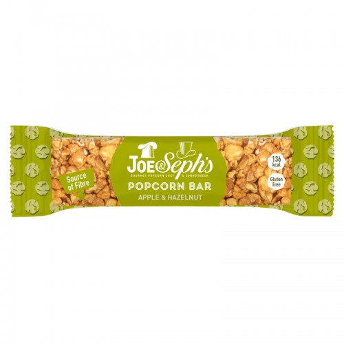 Joe & Seph's Popcorn Bar - Apple & Hazelnut (12x27g)