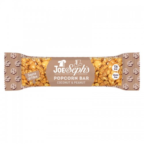 Joe & Seph's Popcorn Bar - Coconut & Peanut (12x27g)