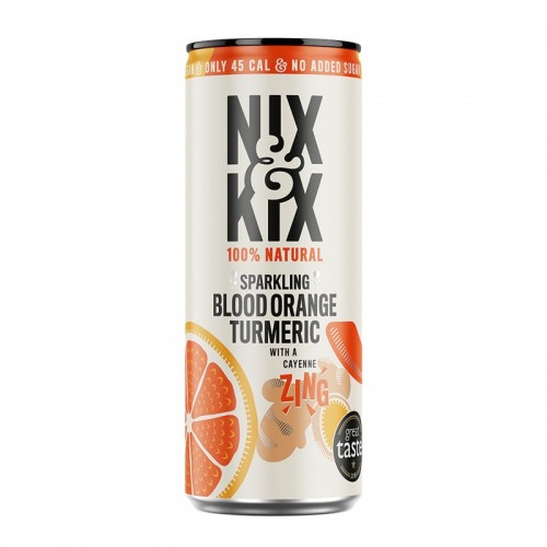 Nix & Kix Lightly Sparkling Drink - Orange & Turmeric (24x250ml)