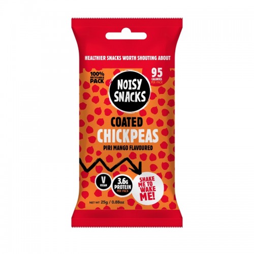 Noisy Snacks Coated Chickpeas - Piri Mango (10x25g)