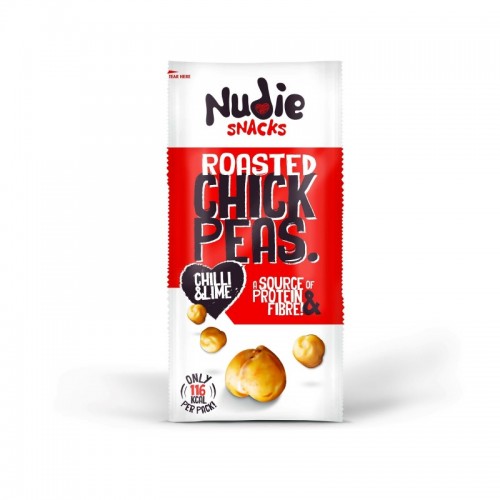 Nudie Snacks Roasted Chickpeas - Chilli & Lime (24x30g)