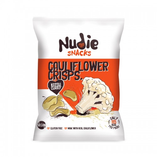 Nudie Snacks Cauliflower Crisps - Katsu Curry (24x22g)