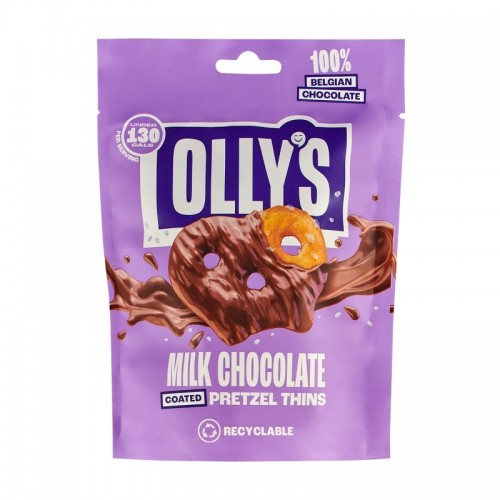 Olly's Sharing Pretzel Thins - Salted Milk Chocolate (10x90g)