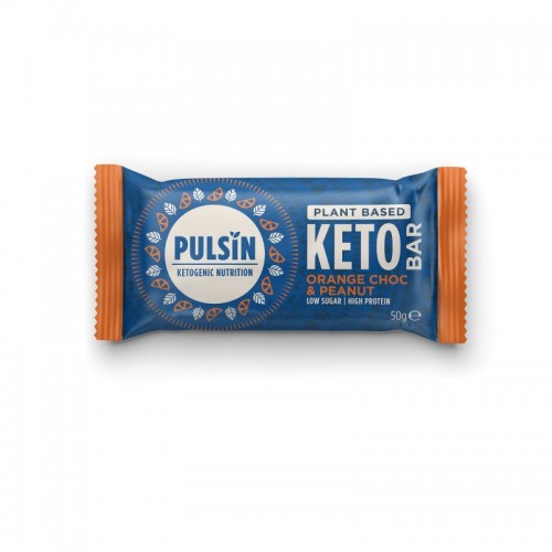 Pulsin Keto Bar - Choc Orange & Peanut (18x50g)
