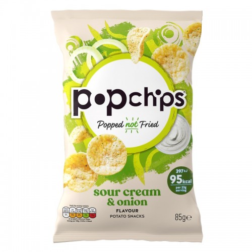 Popchips Sharing - Sour Cream & Onion (8x85g)