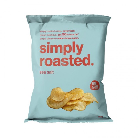 Simply Roasted Low Fat Crisps - Sea Salt (24x21.5g)