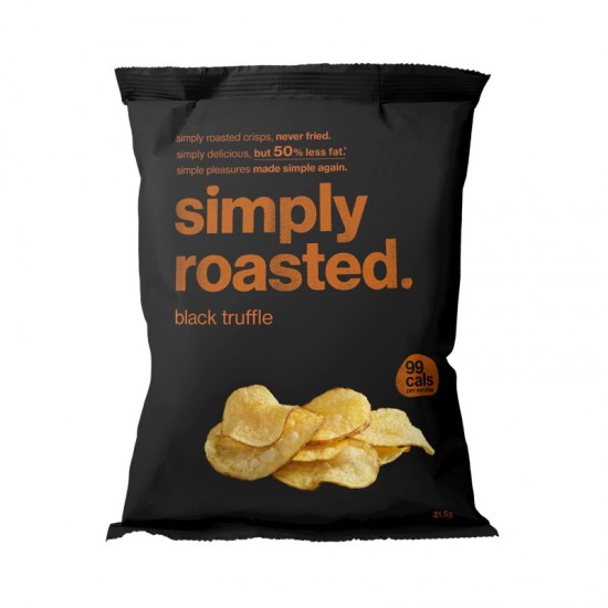 Simply Roasted Low Fat Crisps - Black Truffle (24x21.5g)