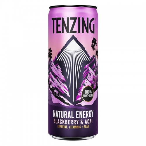 Tenzing Natural Energy Drink - Blackberry & Acai + BCAA (12x330ml)