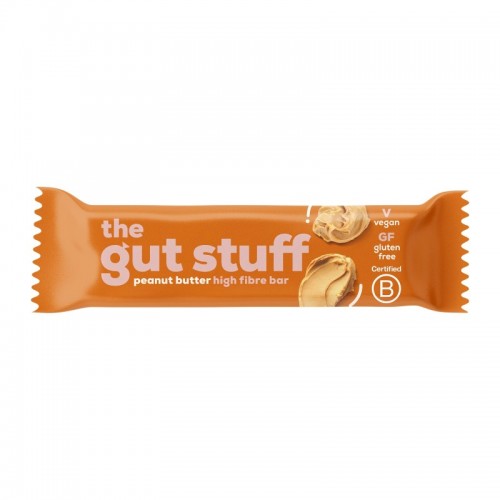 The Gut Stuff High Fibre Bar - Peanut Butter (12x35g)