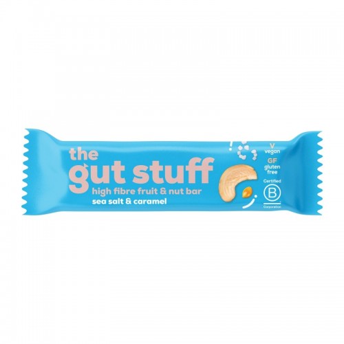 The Gut Stuff High Fibre Bar - Sea Salt & Caramel (12x35g)