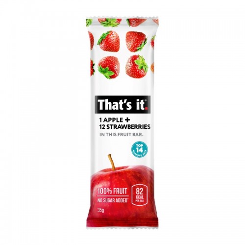 That's It Fruit Bar - Apple & Strawberry (12x35g)