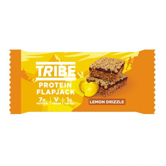 Tribe Protein Flapjack - Lemon Drizzle (12x50g)PRICE CHANGE PENDING 01.09.23