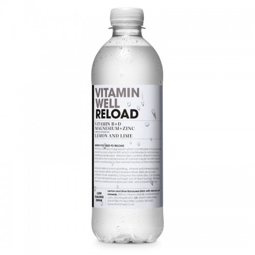 Vitamin Well Vitamin Water - Reload Lemon and Lime (12x500ml)